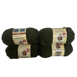 Deborah Norville Acrylic 203 Yards Pine Green Premier Yarns Lot of 4